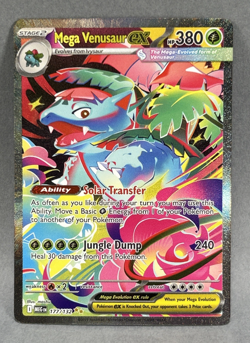 Mega Venusaur ex 177/132 Mega Evolution SIR Spec. Illustration Rare Pokemon Card - Image 1