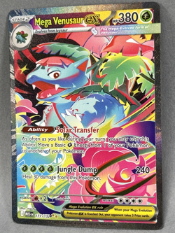Mega Venusaur ex 177/132 Mega Evolution SIR Spec. Illustration Rare Pokemon Card - Image 3