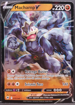 Machamp V 072/189 Astral Radiance Pokemon Pokemon Card English Near Mint - Image 1