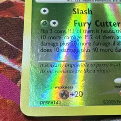 Scyther Lv.12 46/100 Reverse Holo Majestic Dawn Pokemon Trading Card - Image 5