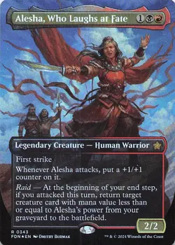 Alesha, Who Laughs at Fate (Borderless) Foundations Foil - Image 1