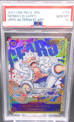 PSA 10 Luffy Nika Gear 5 OP05-119 Parallel SEC New Era One Piece Card Japanese - Image 1