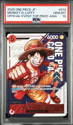 PSA 10 Monkey D Luffy ST21-014 Flagship Battle For Asia Japanese One Piece Card - Image 1