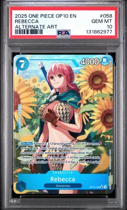 2025 One Piece Op10-Royal Blood 058 Rebecca Alternate Art - PSA 10 - Image 1