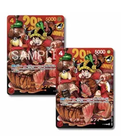 PREORDINE One Piece 2x Promo Luffy P-159 Foil + No Foil 29th ANNIV Shonen Jump - Image 1