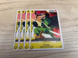 OP07-099 Playset 4 x Usopp English C One Piece TCG Card Game - Image 1