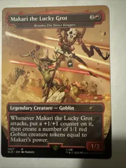 Makari the Lucky Grot - Krenko, Tin Street Kingpin (Borderless) Secret Lair Reg - Image 1