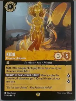 Disney Lorcana Into the Inklands EN3-Kida Protector of Atlantis 7/204 Regular - Image 1