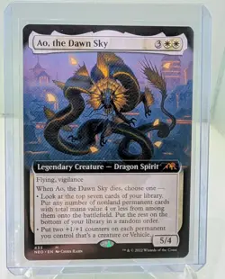 1x Ao, the Dawn Sky, Extended, Kamigawa Neon Dynasty, Magic MTG Mint Pack Fresh - Image 1