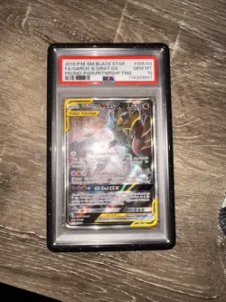 Pokemon TCG PSA 10 2019 SM Black Star Promo Garchomp & Giratina GX SM193 GUARD - Image 1