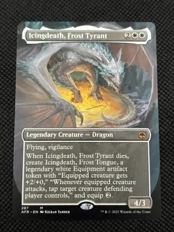 Icingdeath, Frost Tyrant (Borderless) 287 Adventures in the Forgotten Realms NM - Image 1