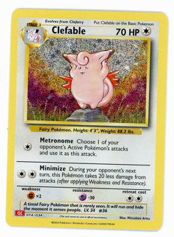Clefable Holo CLC Trading Card Game Classic 014/034 NM Pokemon TCG - Image 1