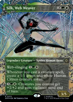 NM - Silk, Web Weaver Foil (Borderless) R Marvel's Spider-Man 215 - Image 1