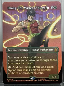 Shang-Chi, Master of Kung Fu MTG 0370 MSH Mythic Borderless Foil Near Mint NM - Image 1
