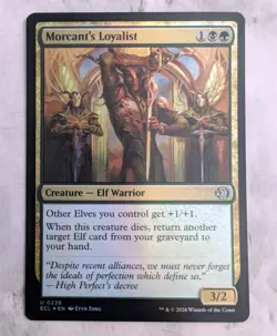 Morcant's Loyalist (Foil) | MTG ECL | Golgari Elf Warrior Tribal Lord EDH | NM - Image 1