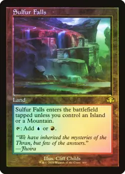 Magic The Gathering MTG SULFUR FALLS FOIL Dominaria Remastered NM Near Mint - Image 1