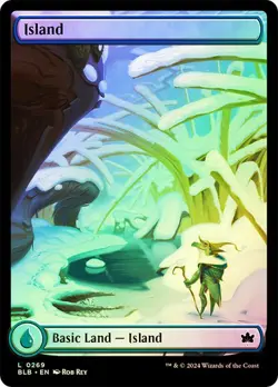 Magic The Gathering MTG ISLAND (269) FULL ART FOIL Bloomburrow NM Near Mint - Image 1