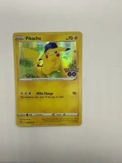 Pokemon Card Tag Cosplay Pikachu Mega Rayquaza 780HP Gold Foil Fan Art - Image 1
