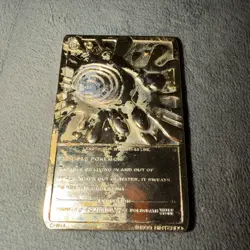 1999 23k Gold Plated Pokemon Trading Card Burger King Promo #61 Poliwhirl - Image 3