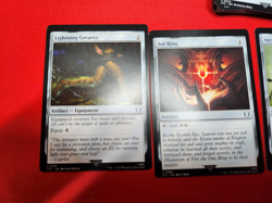 MTG Miscut / Misprint Card Lot - Lightning Greaves, Sol Ring, Whispersilk Cloak. - Image 3