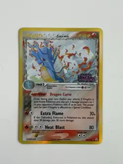 Pokemon TCG Kingdra 10/110 Delta Species Holon Phantoms Reverse Holo Stamp - Image 1