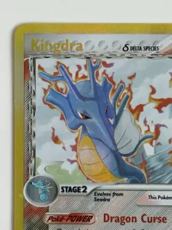 Pokemon TCG Kingdra 10/110 Delta Species Holon Phantoms Reverse Holo Stamp - Image 2