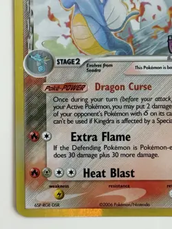 Pokemon TCG Kingdra 10/110 Delta Species Holon Phantoms Reverse Holo Stamp - Image 5