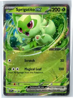 Pokemon 2023 Sprigatito ex Promo Holo SVP 087 NM - Image 1