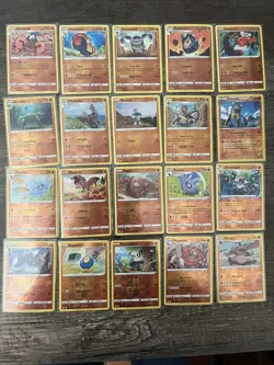 81 FIGHTING REVERSE HOLO Pokemon Card Lot -Fight Type Only- NM - SLEEVED - SWSH - Image 1