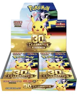 Pokemon TCG 30th Celebration Japanese M6a Mega Booster Box - Preorder - Image 1