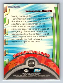 Team Rocket: Jesse #119 Topps Trading Cards Series 2 Pokemon Lightly Played - Image 2