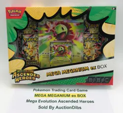 Pokemon Trading Card Game MEGA MEGANIUM ex BOX Mega Evolution Ascended Heroes - Image 1