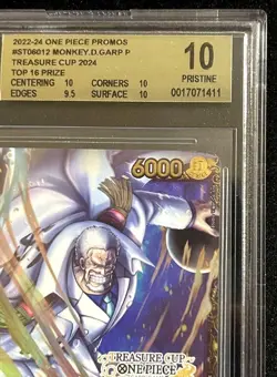 BGS 10 Monkey D. Garp ST06-012 Treasure Cup Promo Top 16 ONE PIECE Card English - Image 4