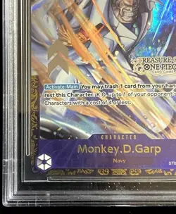 BGS 10 Monkey D. Garp ST06-012 Treasure Cup Promo Top 16 ONE PIECE Card English - Image 5