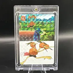 Pokemon Jynx slapping Cubone + Dodrio Prism Vending Sticker Card #29 - Image 3