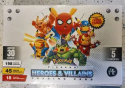 New PIKACHU Cosplay 2 HEROES & VILLAINS Cards Box 30 Packs Peru Flash Edition🆕 - Image 2