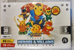 New PIKACHU Cosplay 2 HEROES & VILLAINS Cards Box 30 Packs Peru Flash Edition🆕 - Image 3