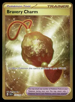 Pokemon Cards Bravery Charm 175/142 Stellar Crown Hyper Rare NM - Image 1