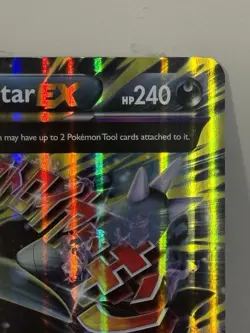 Mega M Tyranitar EX ULTRA RARE 43/98 Jumbo Card Pokemon TCG Holo Foil - Image 3