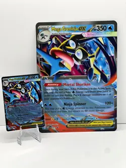 The Pokemon Company Pokemon TCG Mega Greninja EX 081 Promo + giant card - Image 1