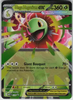 Mega Meganium ex 034 Holo Promo Jumbo Cards Pokemon Near Mint - Image 1