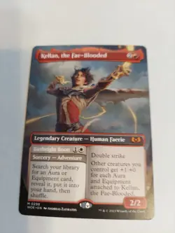 Kellan, the Fae-Blooded (Borderless) Wilds of Eldraine Regular - Image 1