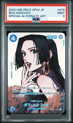 PSA 9 Boa Hancock SP OP01-078 SR One Piece Card Kingdoms of Intrigue Japanese JP - Image 1
