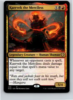 Magic the Gathering Kaervek the Merciless Starter Commander Decks MTG Free Ship! - Image 1