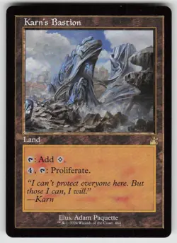 Karn's Bastion (Retro Frame) 464 Rare Ravnica Remastered Magic: The Gathering NM - Image 1