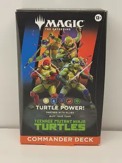 Magic the Gathering Teenage Mutant Ninja Turtles Turtle Power Commander Deck New - Image 1