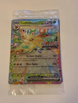 Leafeon ex 006/131 Surprise Box Stamped Promo Prismatic Evolutions Sealed - Image 1