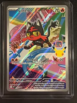 Litten 044 Holo Promo ME: Mega Evolution Promo Pokemon Near Mint - Image 1