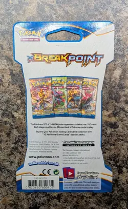 Pokemon TCG XY Breakpoint Sealed Sleeved Booster Pack Luxray Art - Image 2