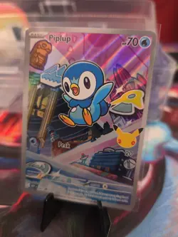 Pokemon Piplup 042 - First Partners Promo - Full Art Holo - - Image 1